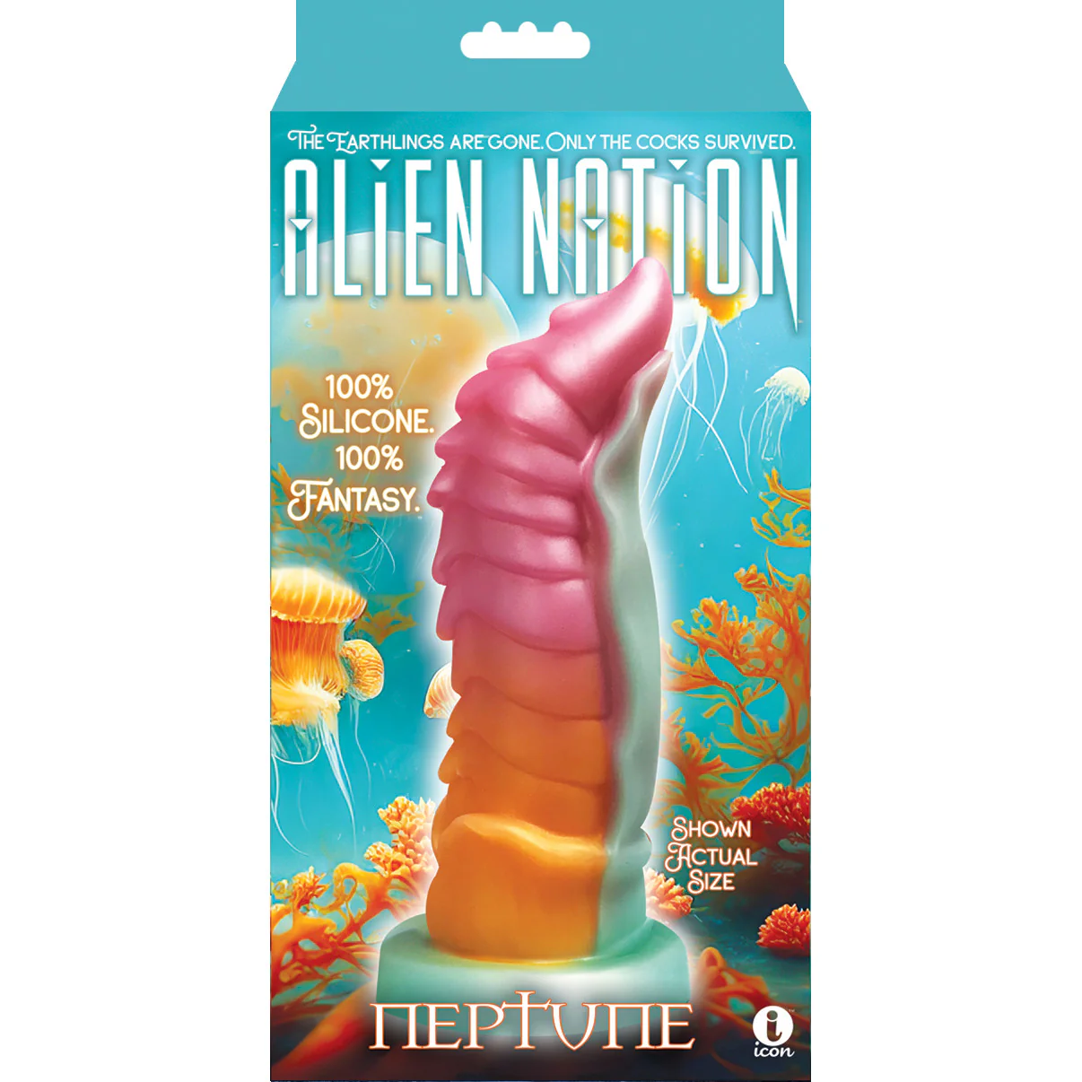 Neptune 8" Silicone G-Spot Dildo By Alien Nation - Image 2