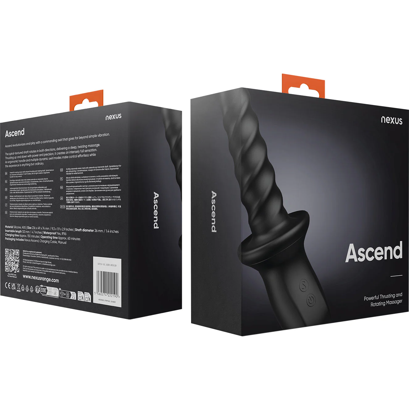 Nexus Ascend Thrusting Rotating Rechargeable Silicone Massager - Image 8