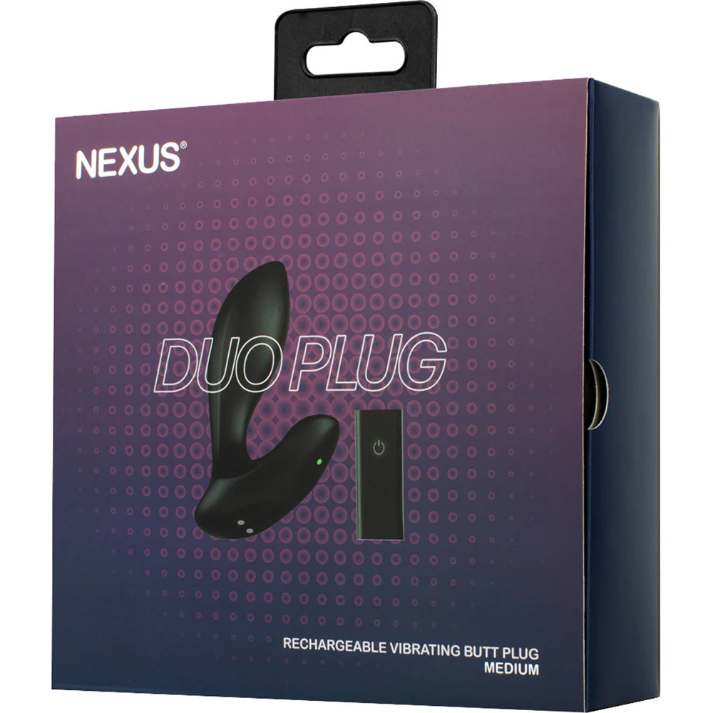 Nexus Duo Plug Rechargeable Waterproof Silicone Medium Vibrating Butt Plug With Remote - Image 8