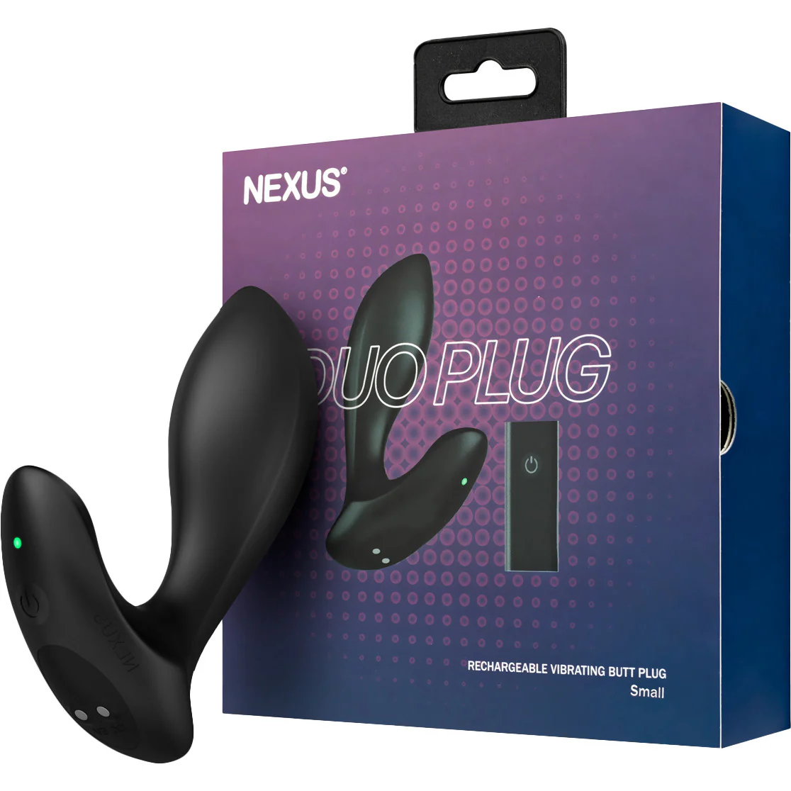 Nexus Duo Vibrating Rechargeable Silicone Small Beginner Butt Plug With Remote - Image 8