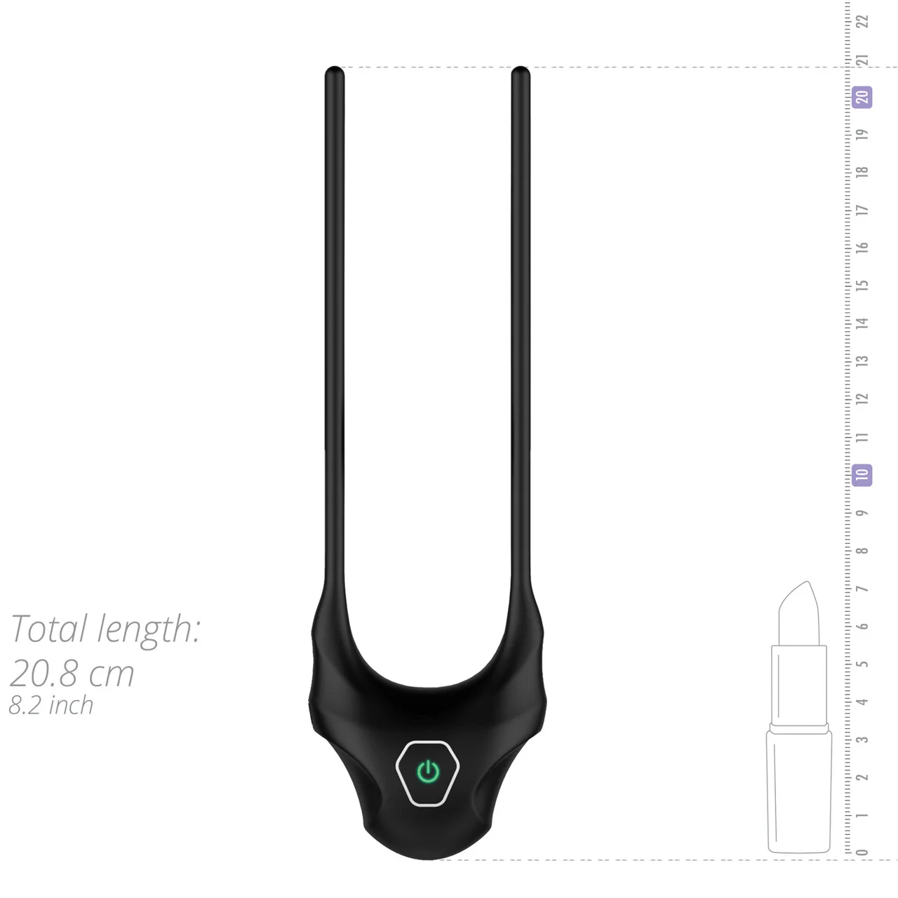 Nexus Forge Adjustable Rechargeable Vibrating Silicone Cock Ring - Image 6