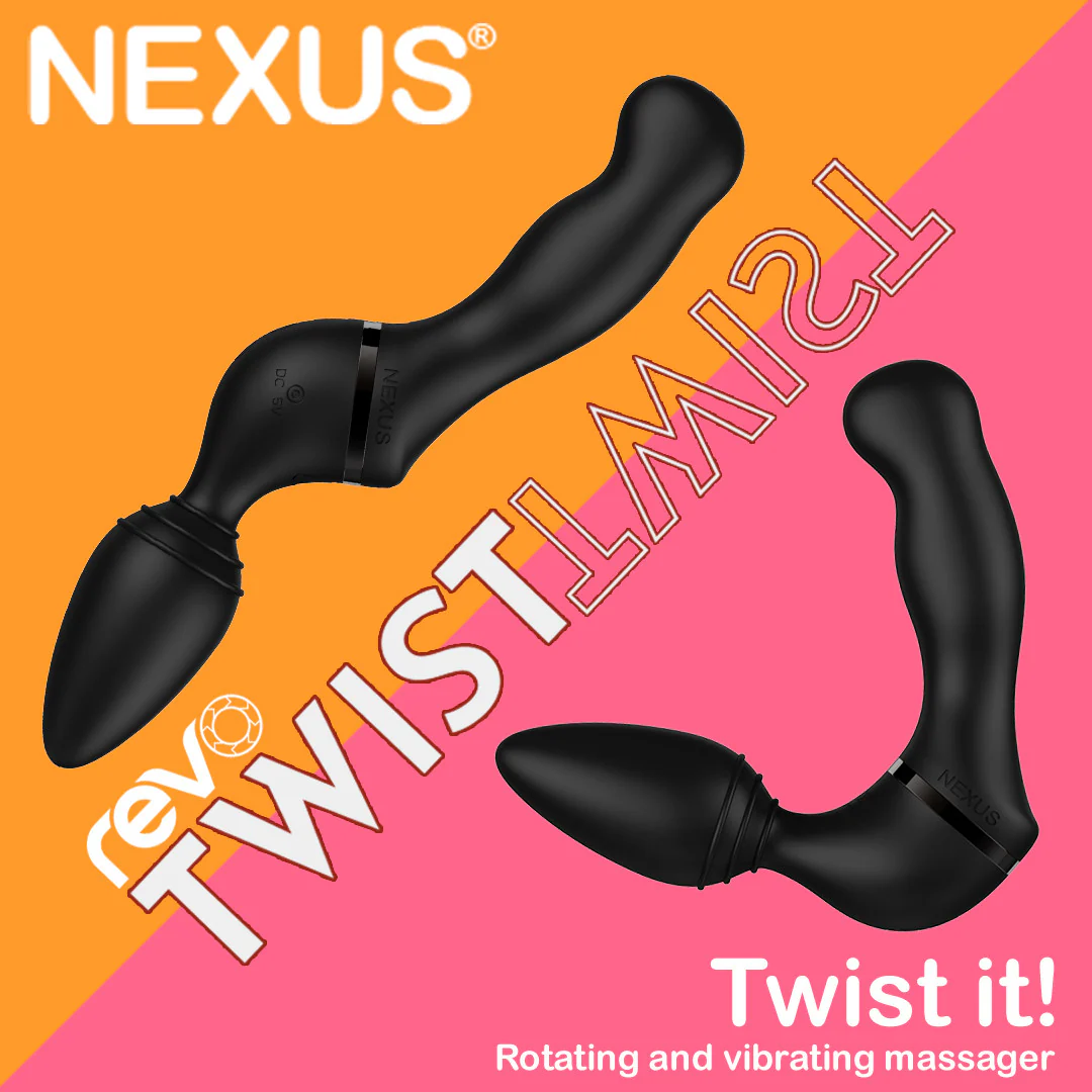 Nexus Revo Twist Dual Use Silicone Vibrating Anal Plug & Rotating Prostate Massager With Remote - Image 10