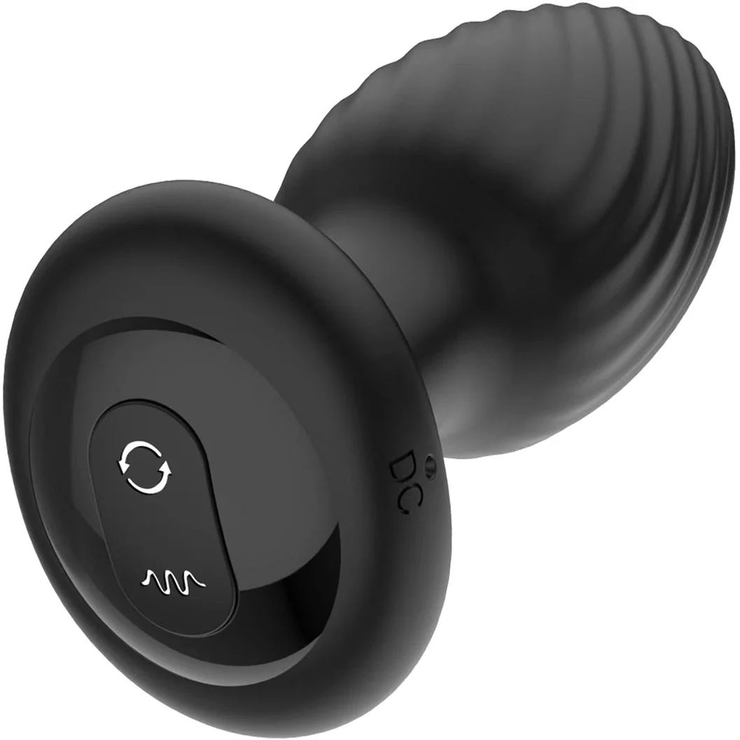 Nexus Tornado Rotating & Vibrating Rechargeable Silicone Butt Plug With Remote - Image 3