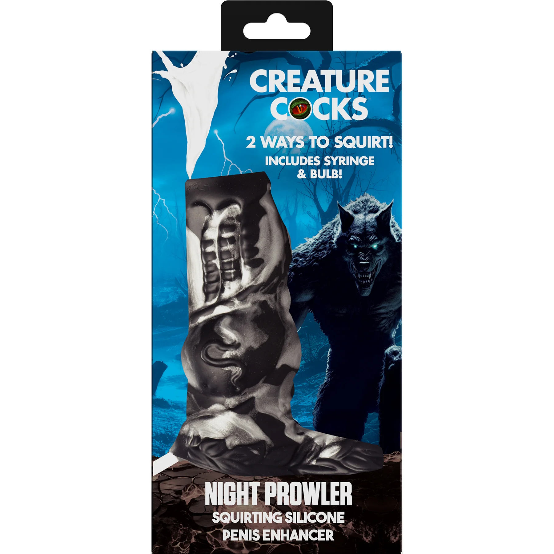 Night Prowler Squirting Silicone Penis Enhancer By Creature Cocks - Image 8