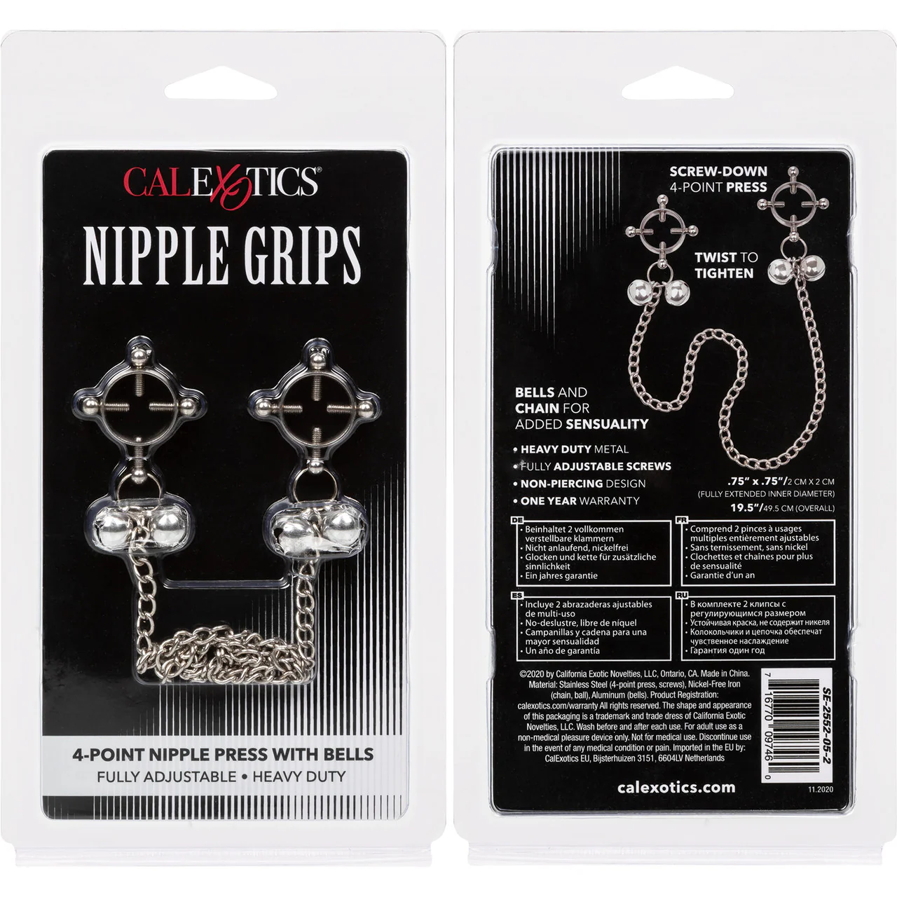 Nipple Grips 4-Point Nipple Press With Bells By CalExotics - Image 6