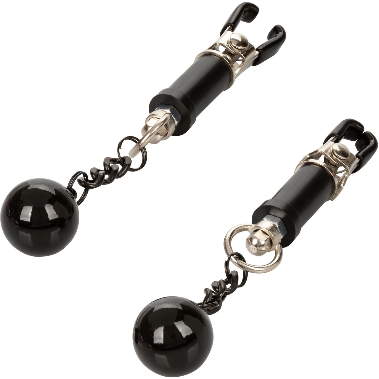 Nipple Grips Weighted Twist Nipple Clamps by CalExotics - Black - Image 3