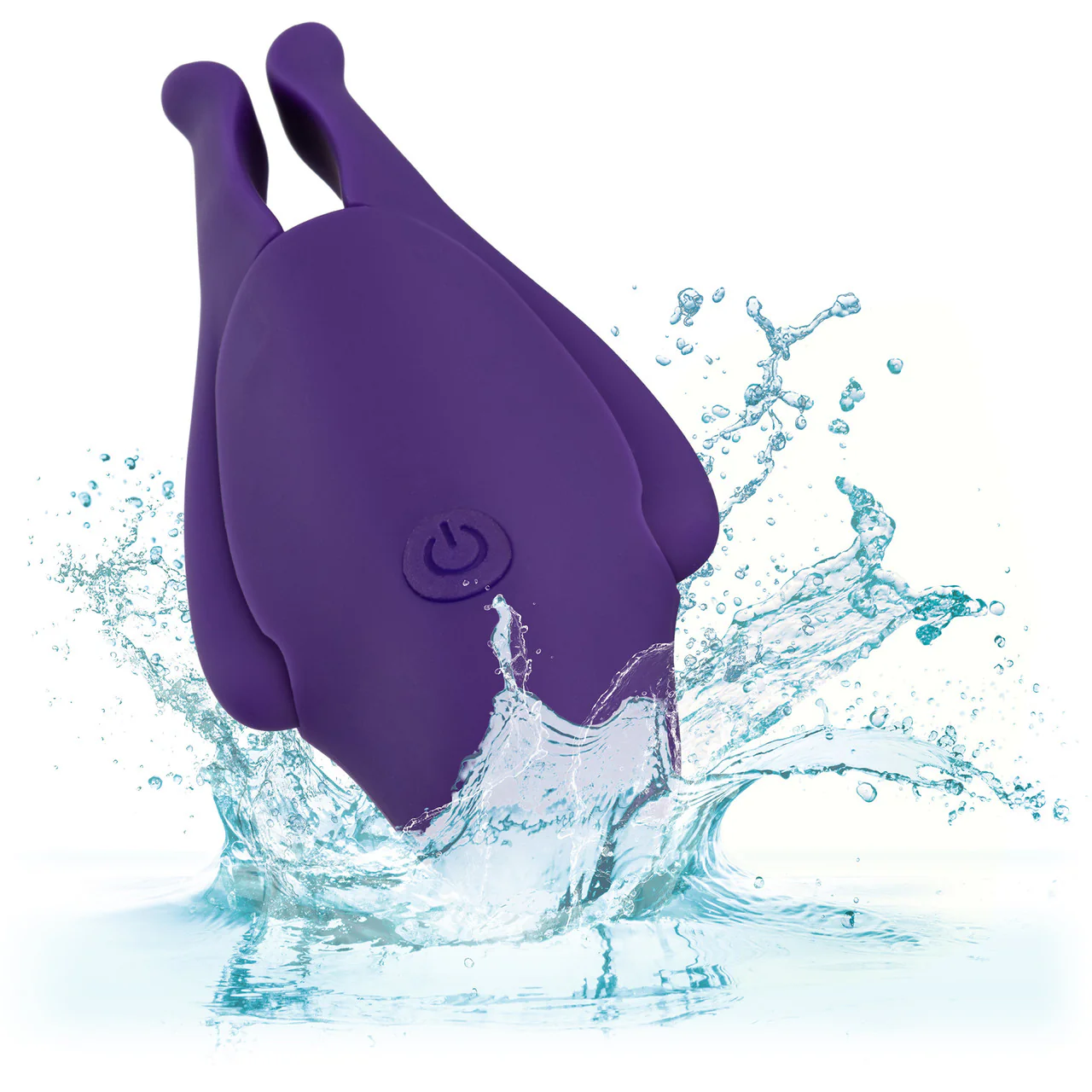 Nipple Play Nipplettes Rechargeable Vibrating Nipple Clamps By CalExotics - Purple - Image 7