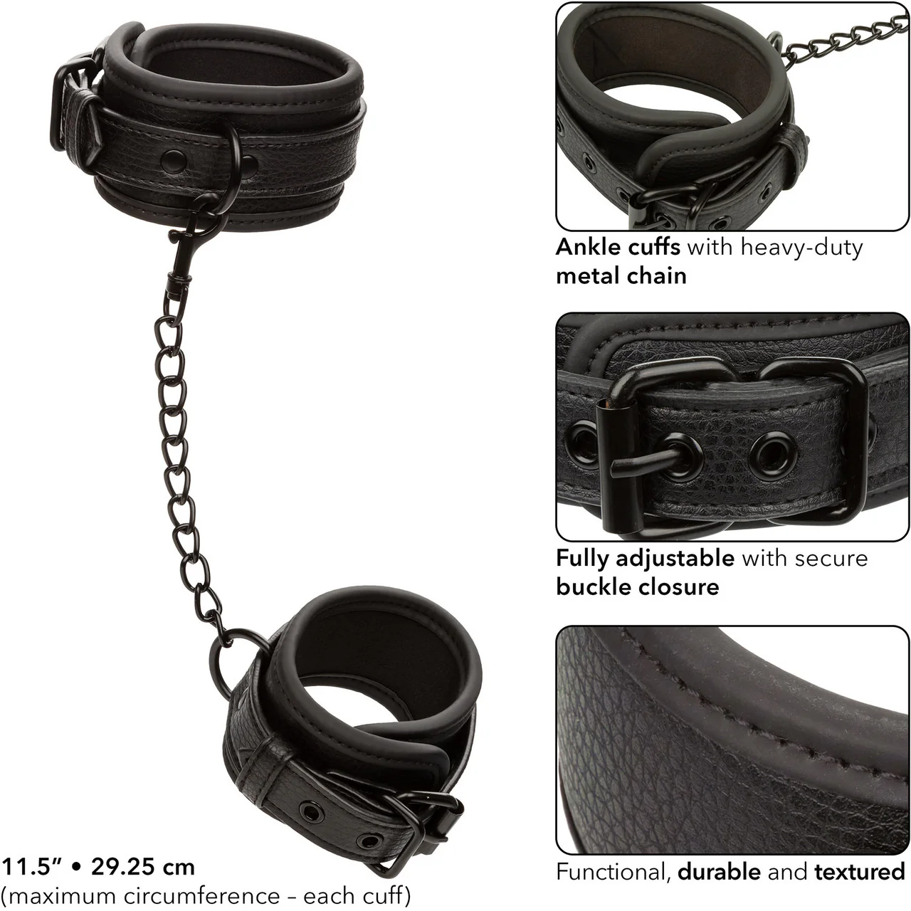 Nocturnal® Collection Ankle Cuffs By CalExotics - Image 5