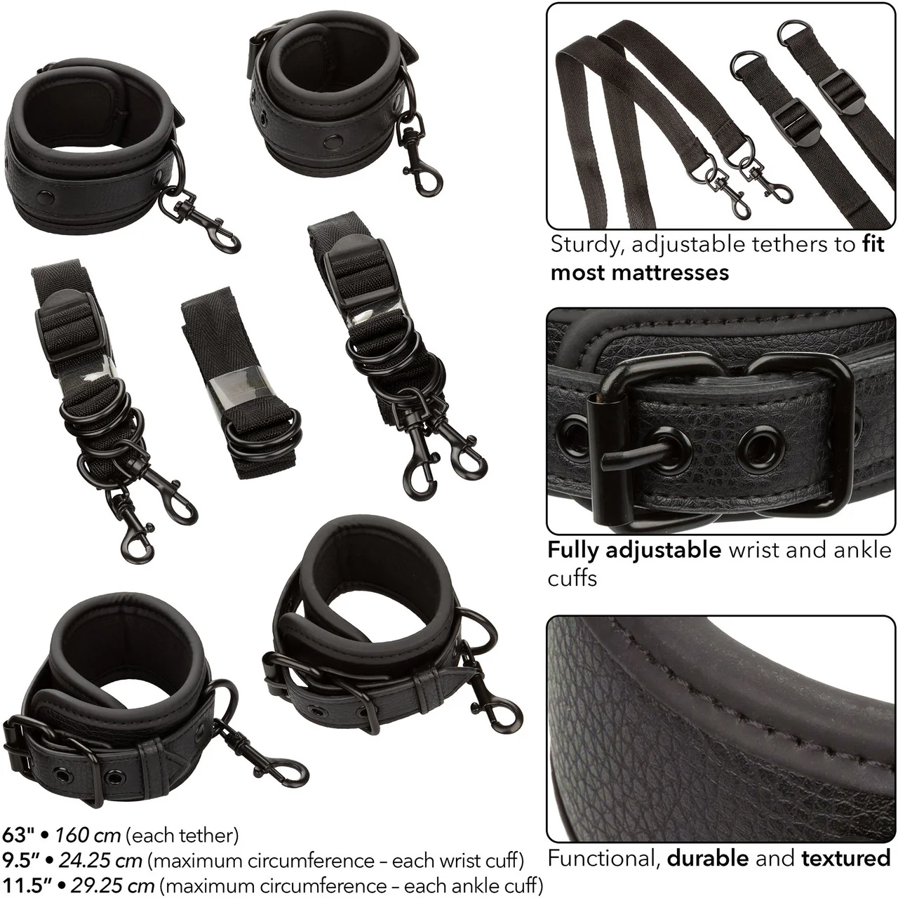 Nocturnal® Collection Bed Restraints By CalExotics - Image 3