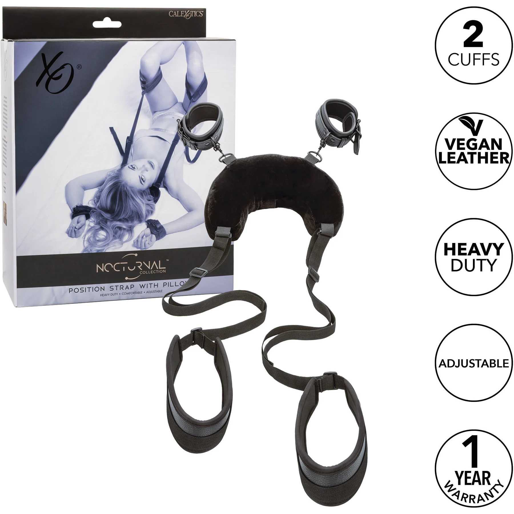 Nocturnal® Collection Position Strap With Pillow By CalExotics - Image 3