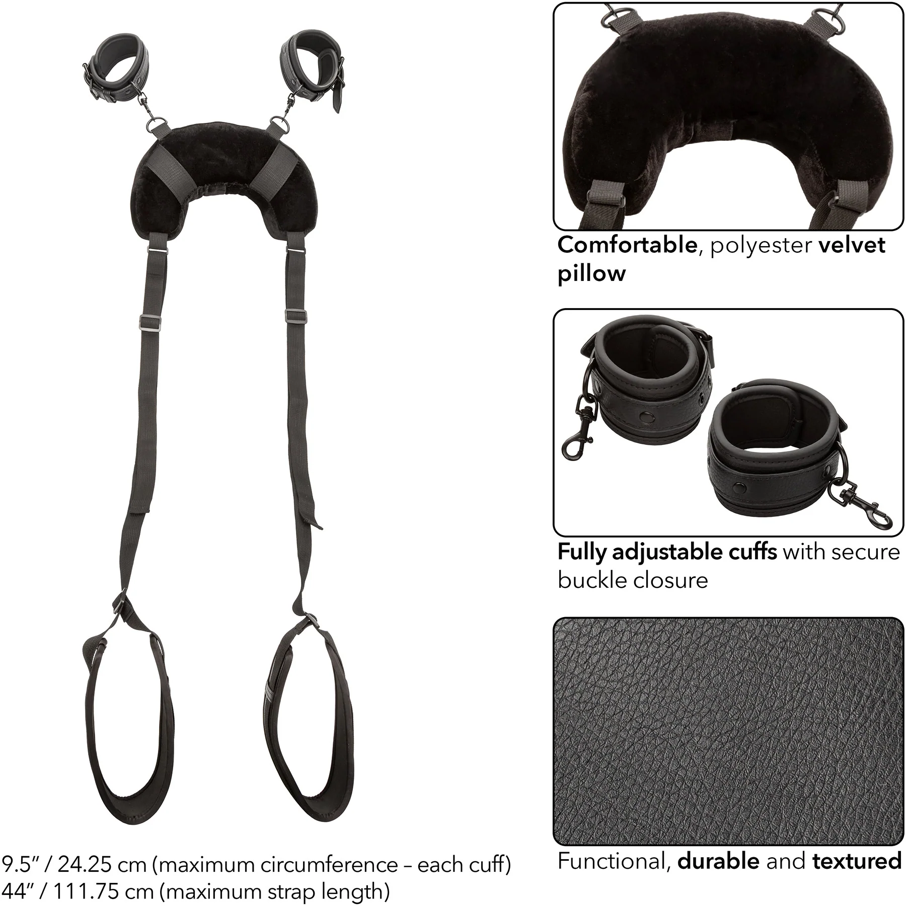 Nocturnal® Collection Position Strap With Pillow By CalExotics - Image 4