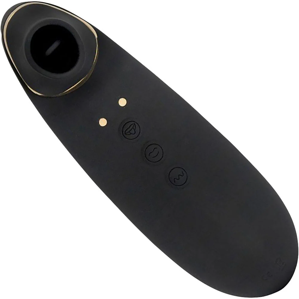 NU Sensuelle Trinitii 26-Function Flickering Tongue Vibrator With Suction - 18K Gold & Black - Image 3