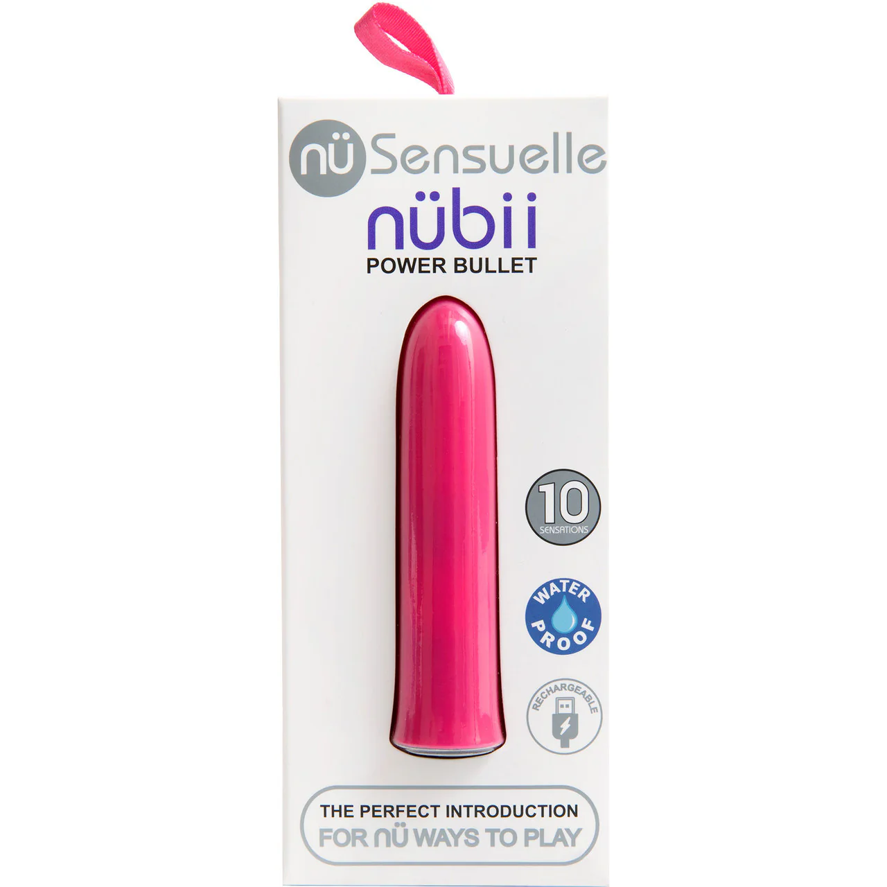 NUBII 10 Function Rechargeable Silicone Waterproof Vibrating Bullet By Nu Sensuelle - Blush Pink - Image 3