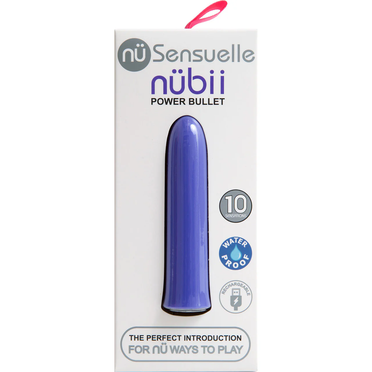 NUBII 10 Function Rechargeable Silicone Waterproof Vibrating Bullet By Nu Sensuelle - Ultra Violet - Image 3