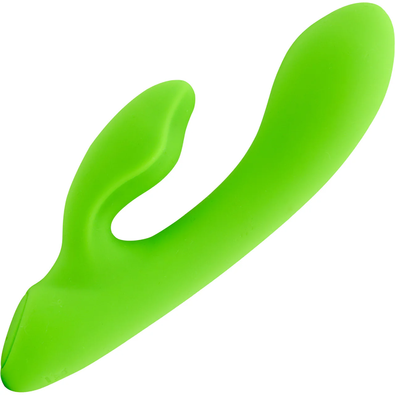 Nubii Jolie Rabbit Rechargeable Warming Mini Dual Stimulation Waterproof Vibrator By Nu Sensuelle - Lime Green