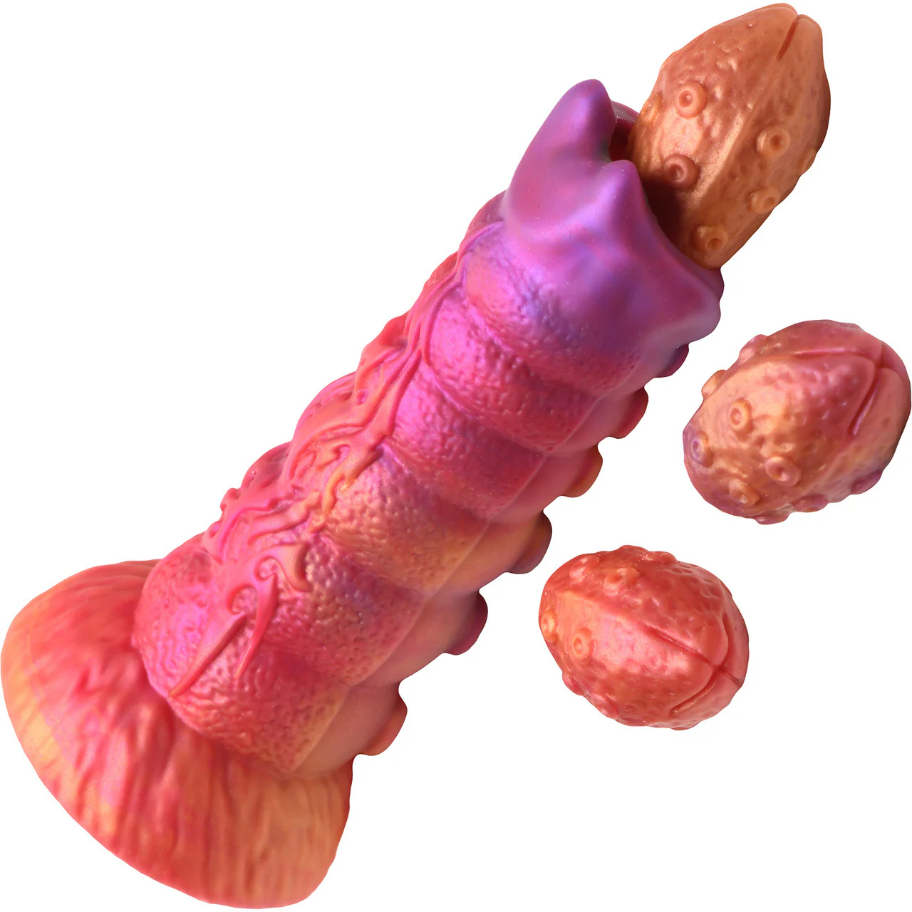 Nymphoid 6.5" Silicone Ovipositor Dildo With Eggs By Creature Cocks - Image 3