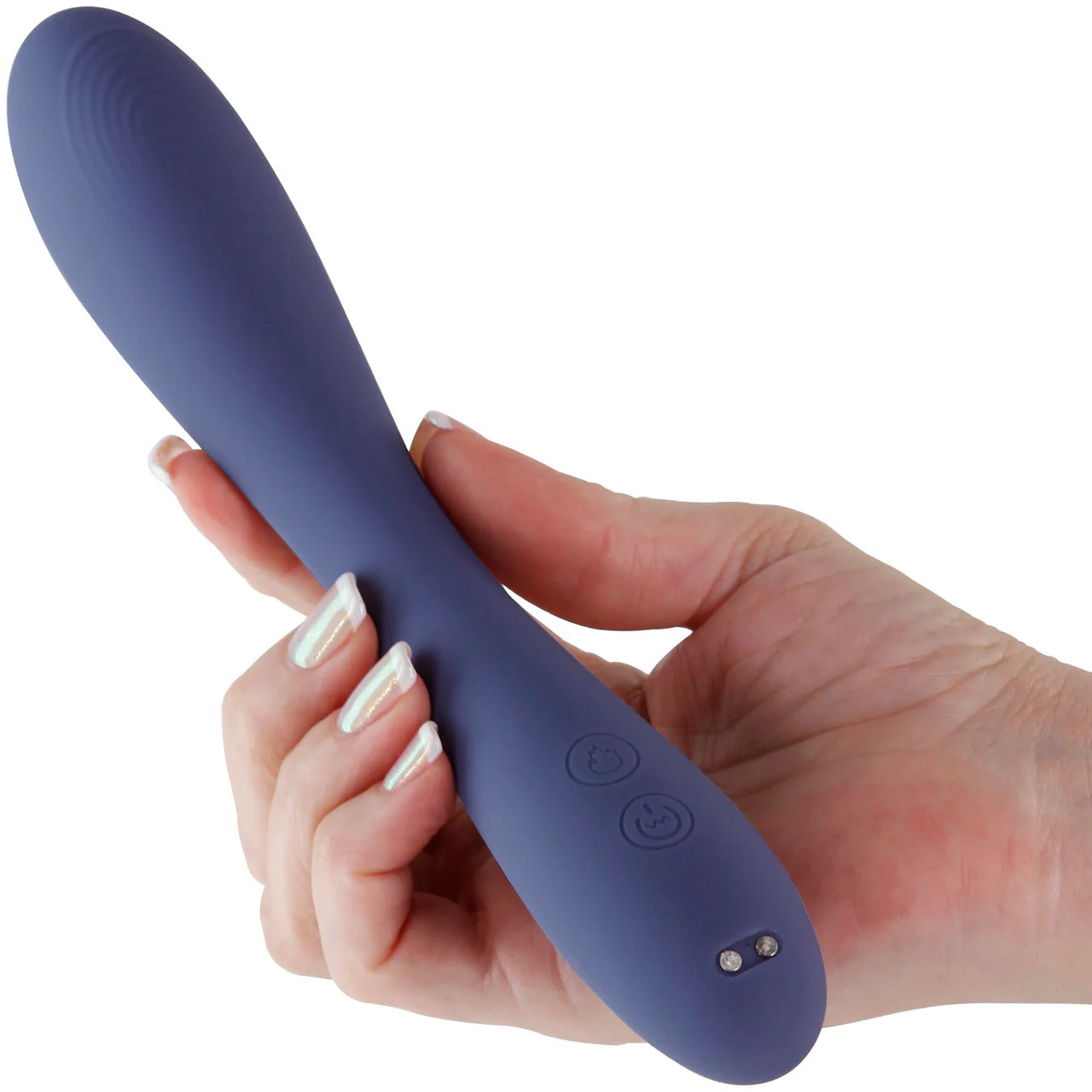 Obsessions Rhett Rechargeable Waterproof Silicone Warming G-Spot Vibrator - Navy - Image 2