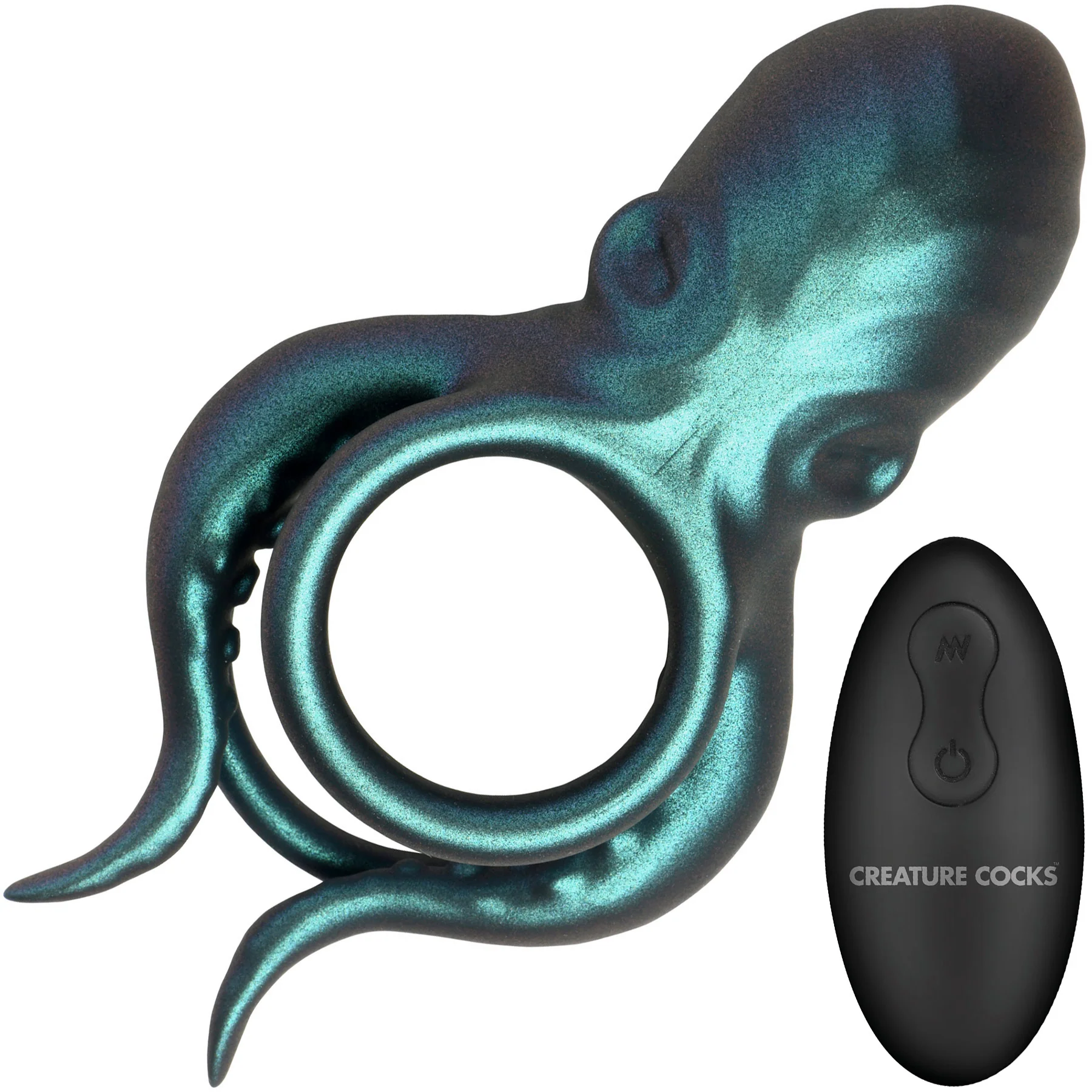 Octo Grip Vibrating Silicone Cock Ring With Remote By Creature Cocks