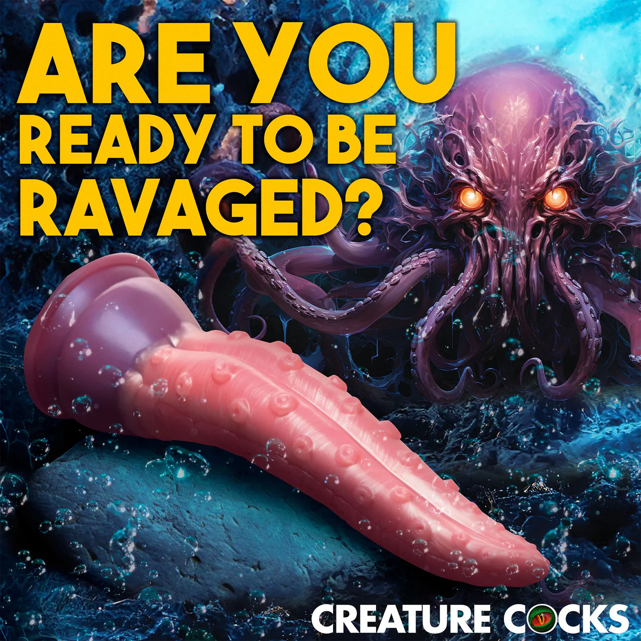 Octoprobe Tentacle 12.25" Silicone Suction Cup Dildo By Creature Cocks - Image 10