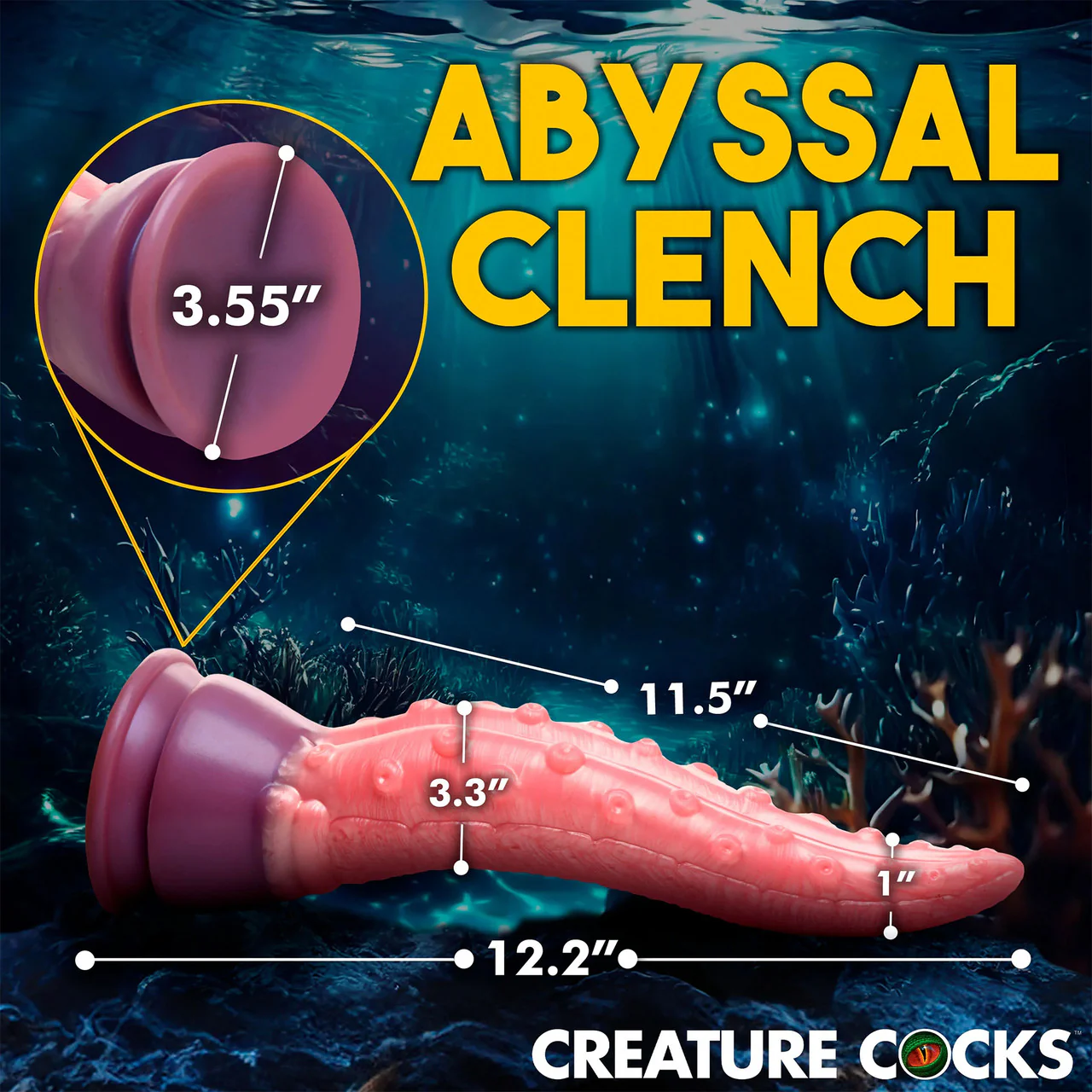 Octoprobe Tentacle 12.25" Silicone Suction Cup Dildo By Creature Cocks - Image 13