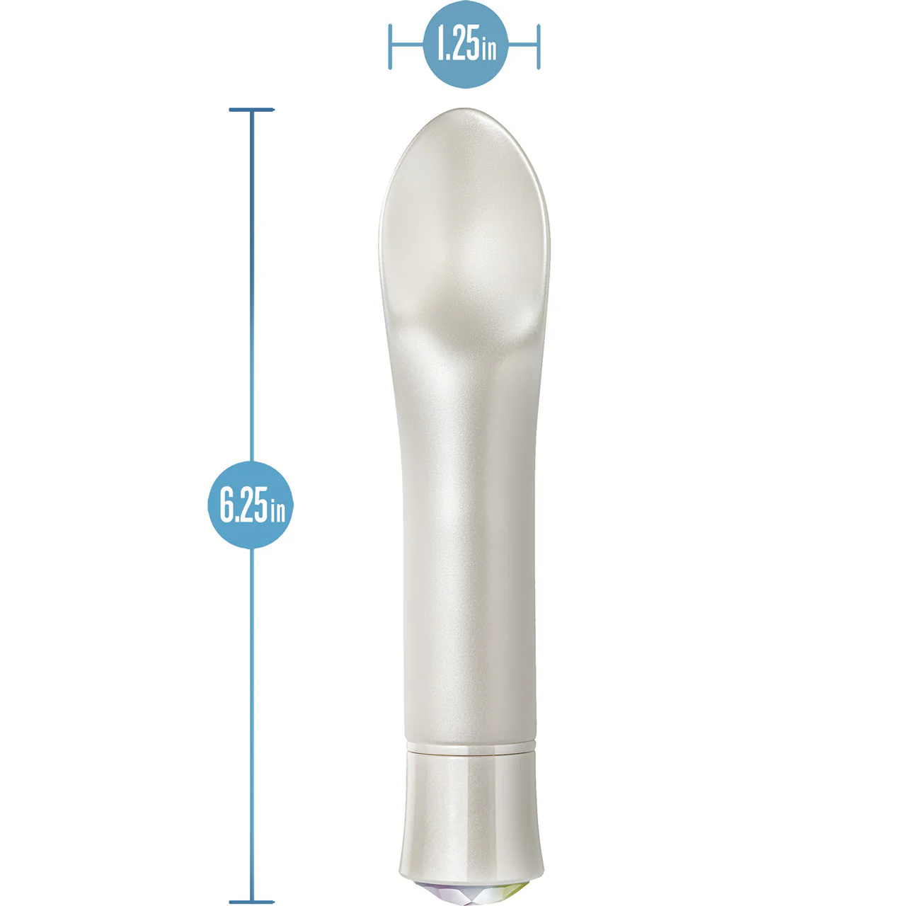 Oh My Gem Bold Rechargeable Waterproof Silicone Warming Clitoral Vibrator By Blush - Diamond - Image 6