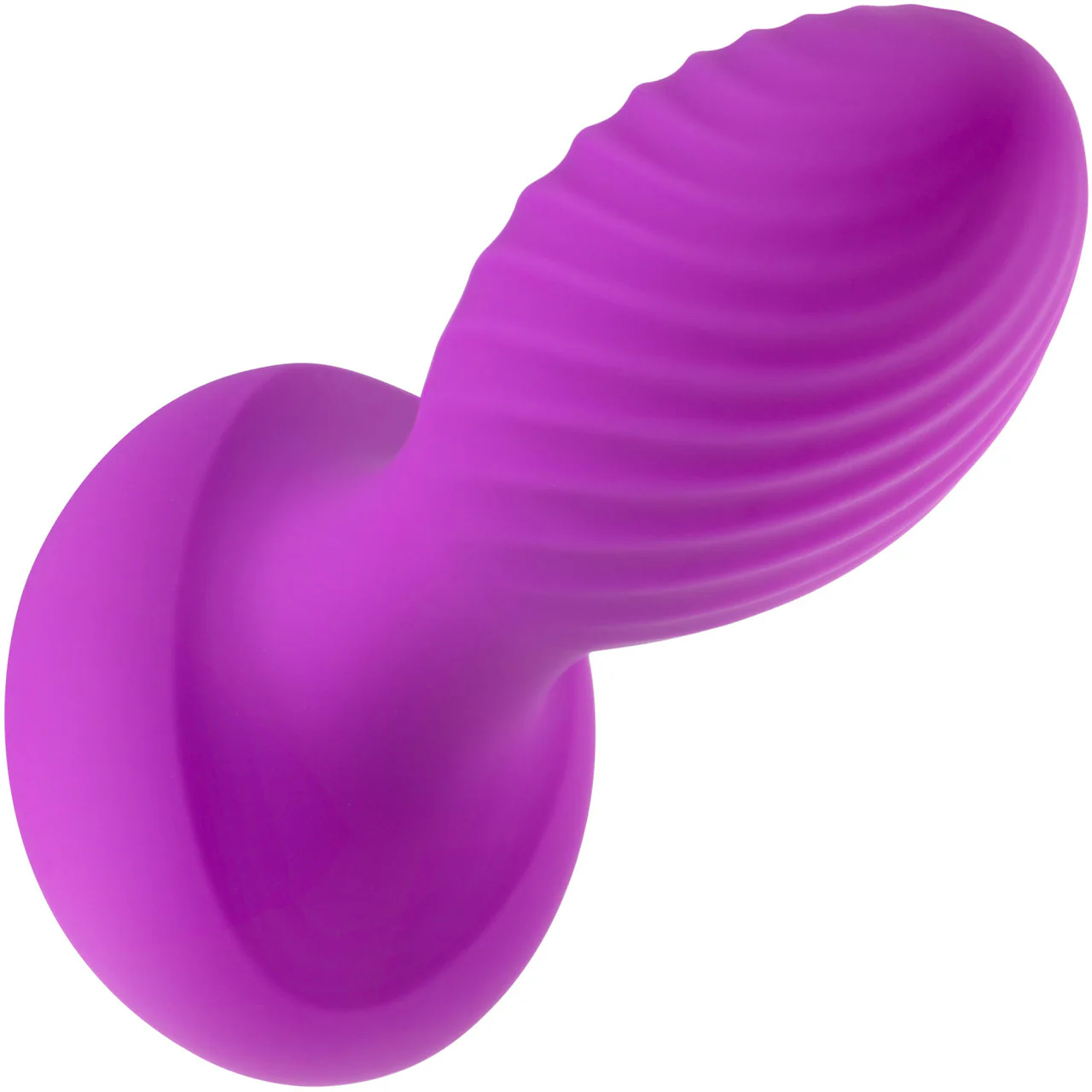 Oh My Gem Charm Rechargeable Silicone Vibrating Butt Plug By Blush - Amethyst - Image 5