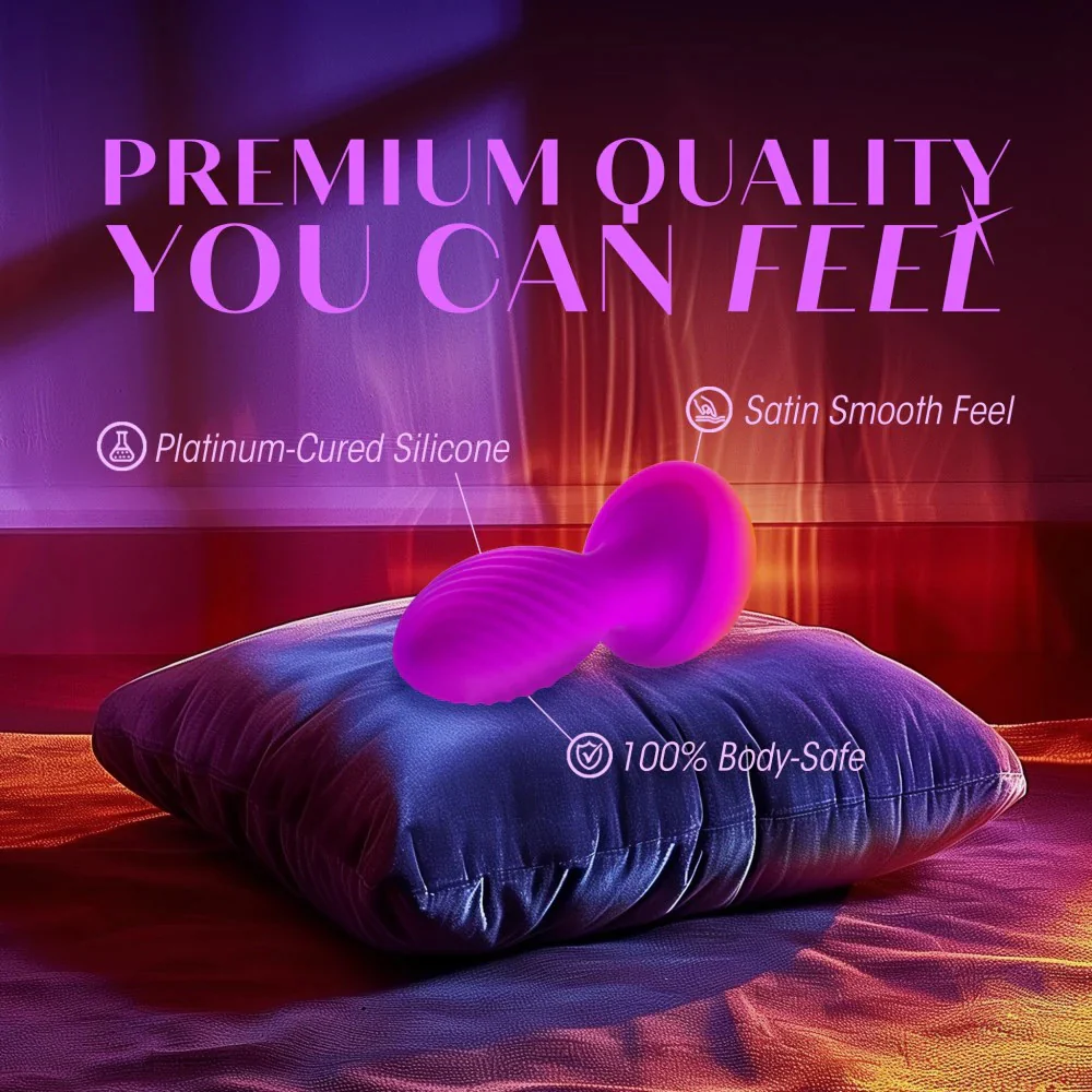 Oh My Gem Charm Rechargeable Silicone Vibrating Butt Plug By Blush - Amethyst - Image 6