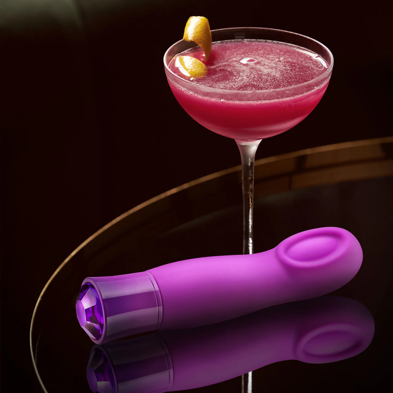 Oh My Gem Charm Rechargeable Waterproof Silicone Warming Vibrator By Blush - Amethyst - Image 11