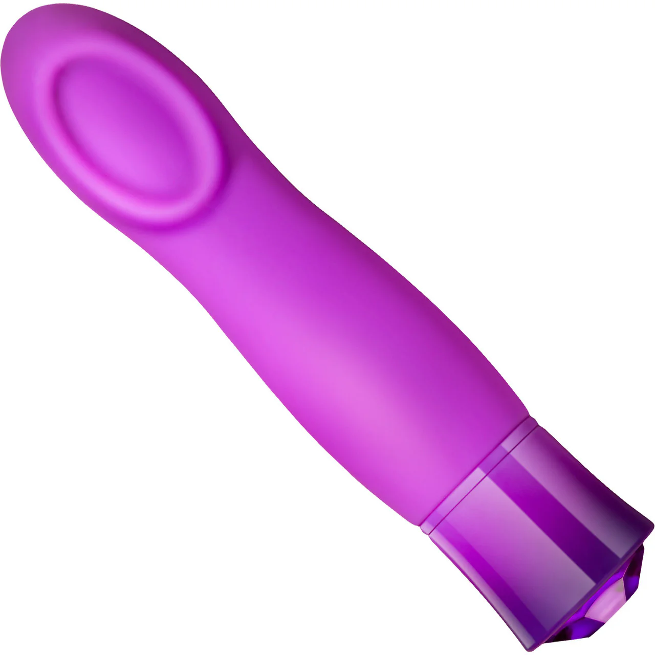 Oh My Gem Charm Rechargeable Waterproof Silicone Warming Vibrator By Blush - Amethyst - Image 2