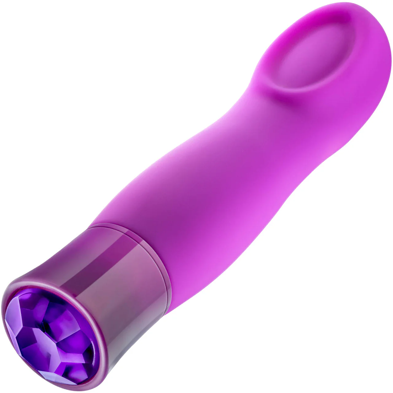 Oh My Gem Charm Rechargeable Waterproof Silicone Warming Vibrator By Blush - Amethyst - Image 3