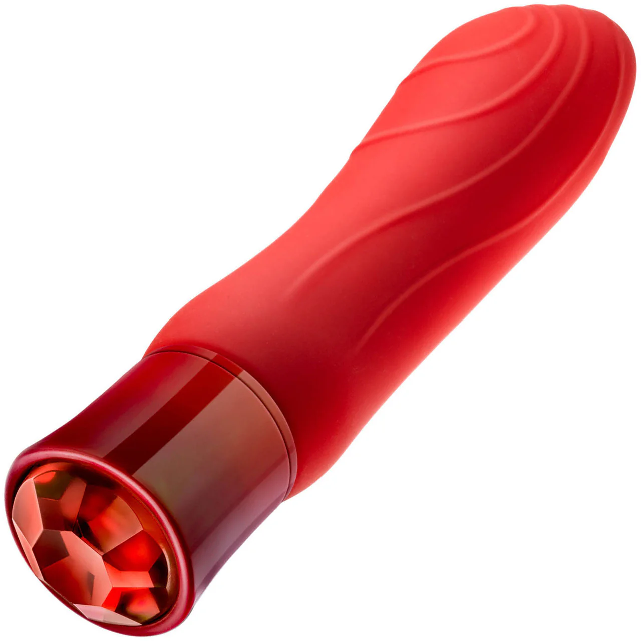 Oh My Gem Desire Rechargeable Waterproof Silicone Warming Vibrator By Blush - Ruby - Image 3
