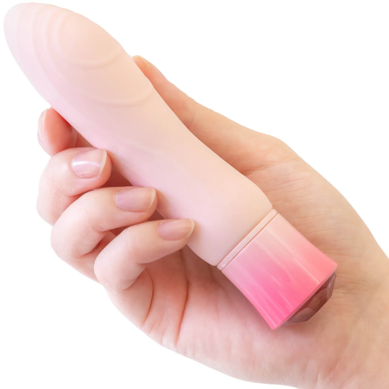 Oh My Gem Elegant Rechargeable Waterproof Silicone Warming Vibrator By Blush - Morganite Pink - Image 5