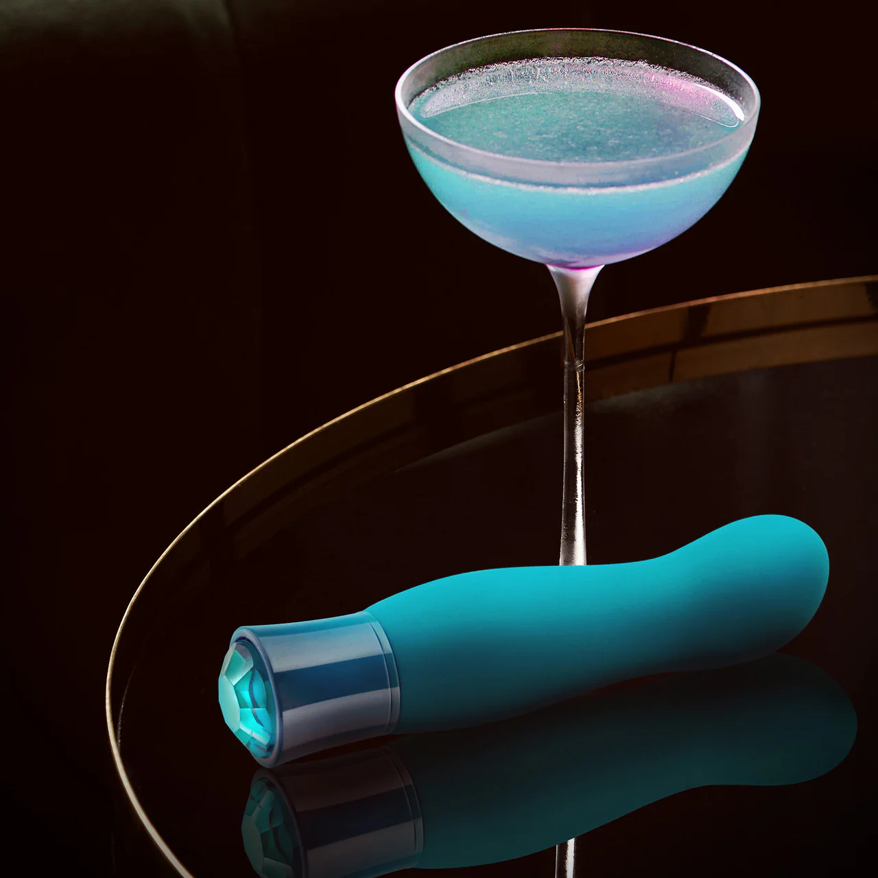 Oh My Gem Fierce Rechargeable Silicone Warming G-Spot Vibrator By Blush - Blue Topaz - Image 11