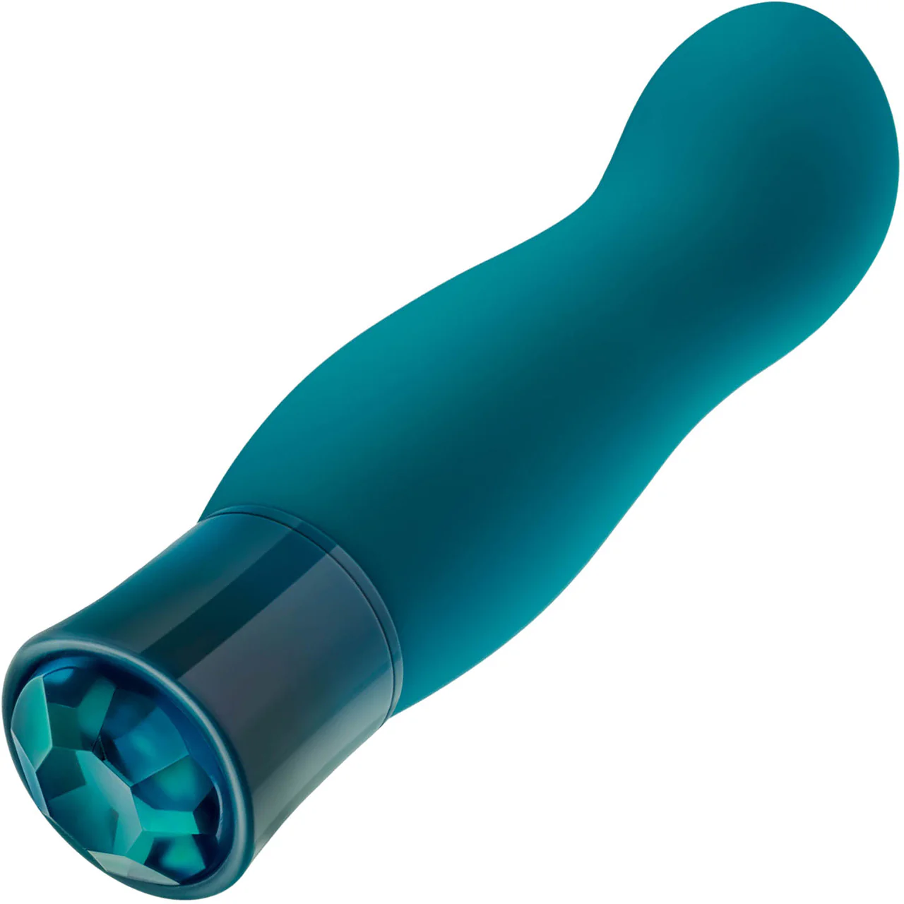 Oh My Gem Fierce Rechargeable Silicone Warming G-Spot Vibrator By Blush - Blue Topaz - Image 3