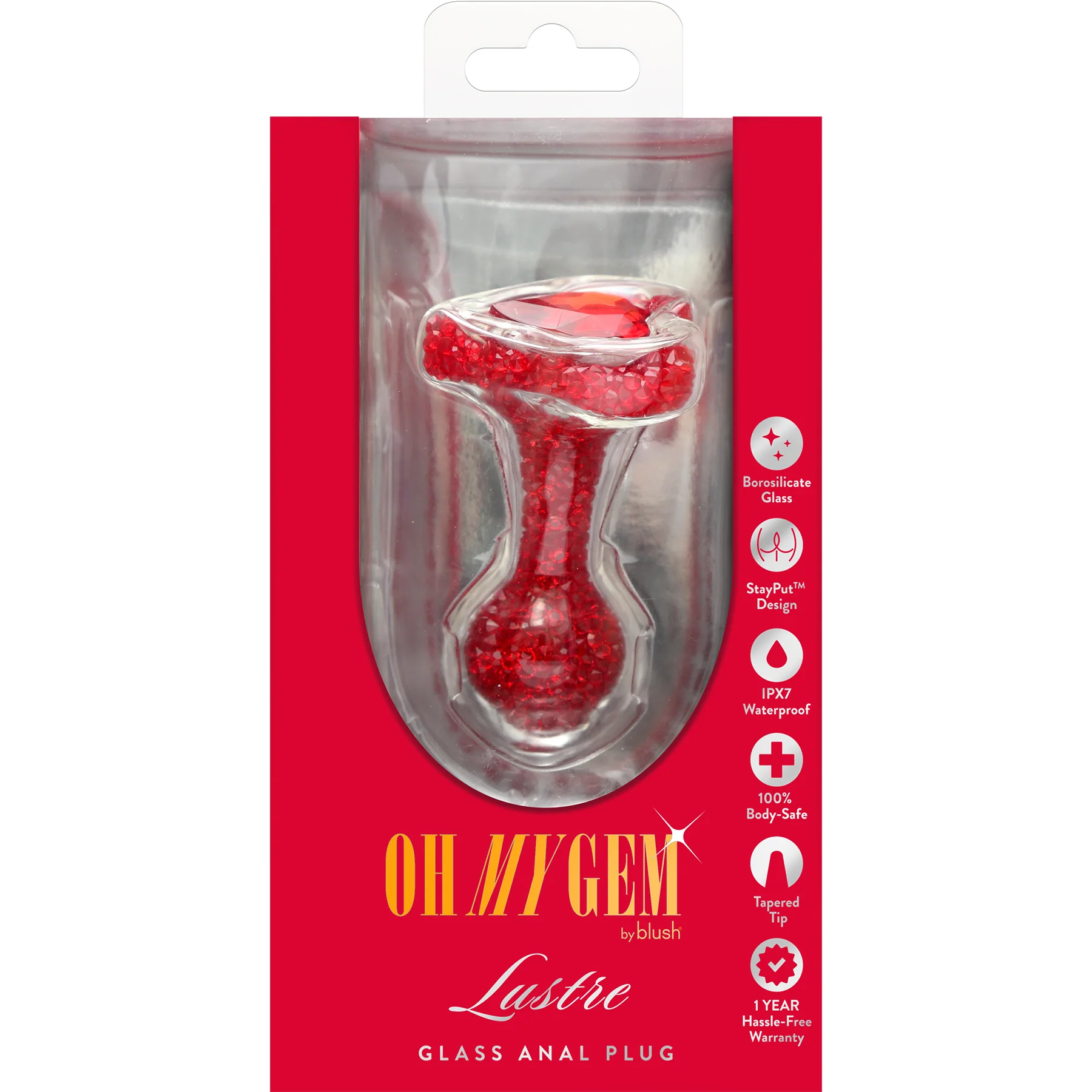 Oh My Gem Lustre Glass Anal Plug By Blush - Image 12
