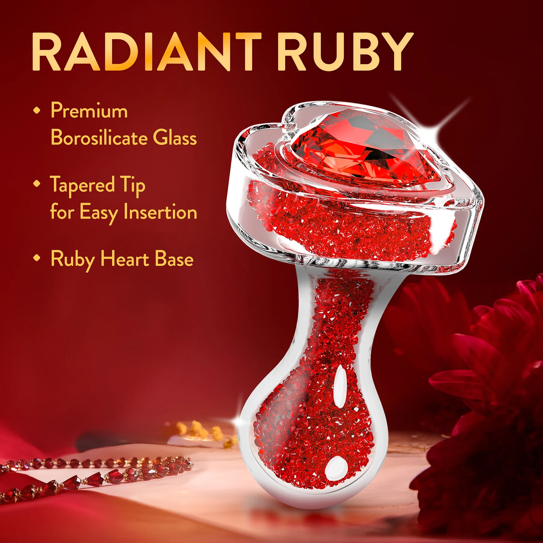Oh My Gem Lustre Glass Anal Plug By Blush - Image 2