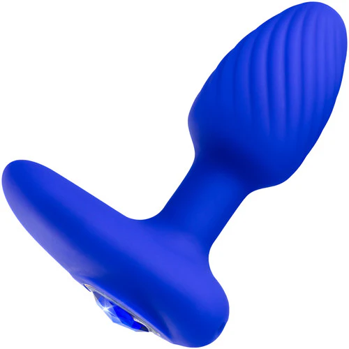 Oh My Gem Mystery Rechargeable Silicone Vibrating Butt Plug By Blush - Sapphire - Image 14