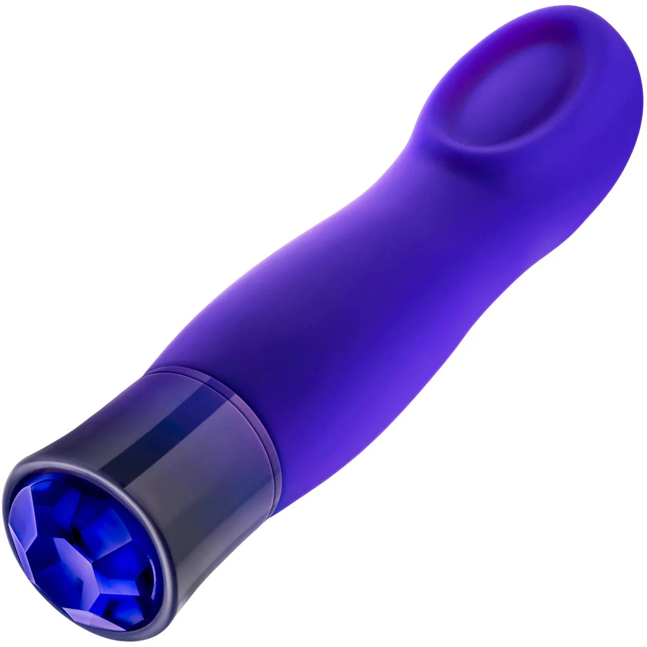 Oh My Gem Mystery Rechargeable Waterproof Silicone Warming Vibrator By Blush - Sapphire - Image 3