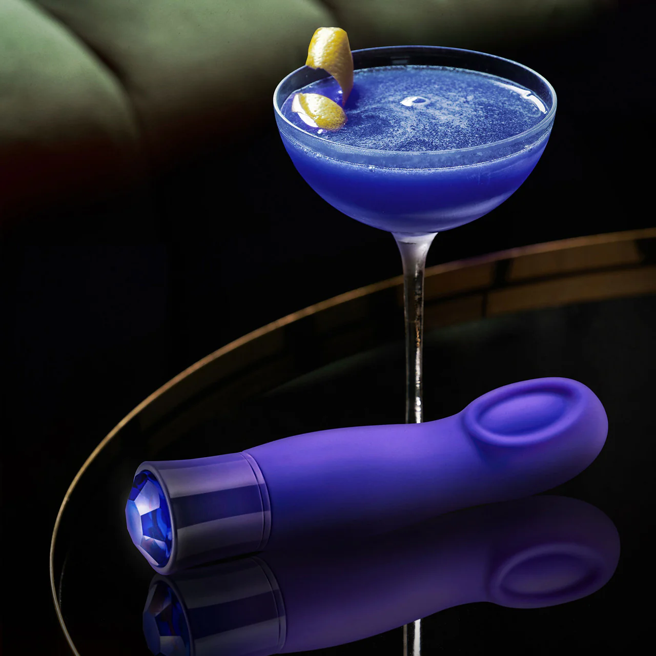 Oh My Gem Mystery Rechargeable Waterproof Silicone Warming Vibrator By Blush - Sapphire - Image 9