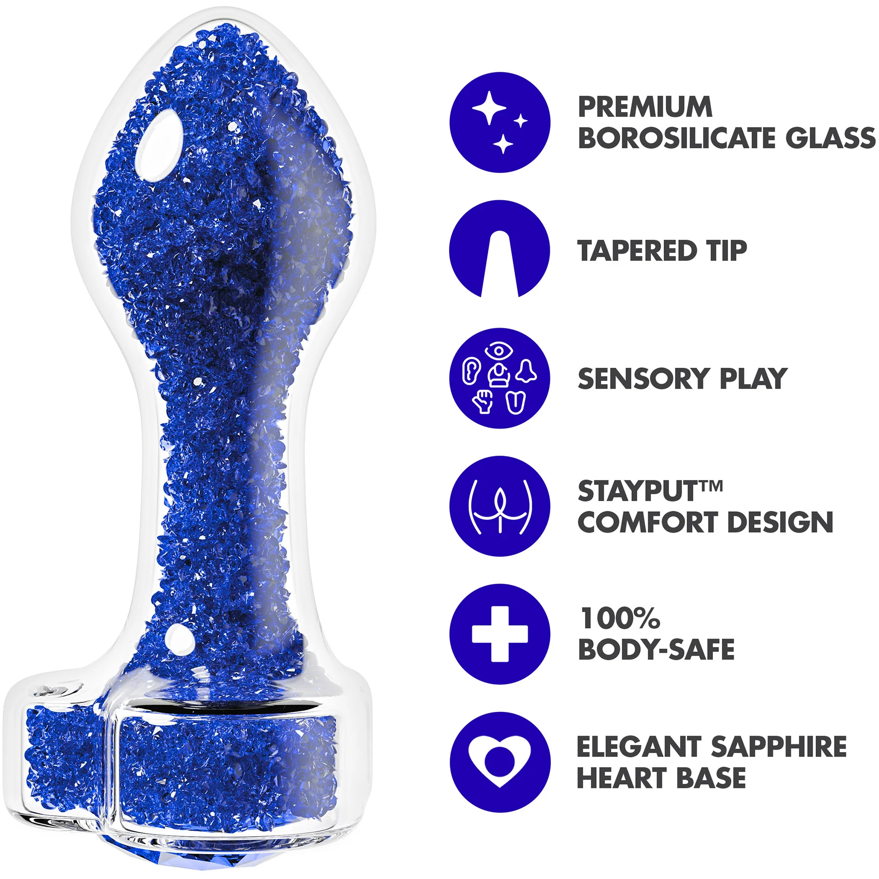 Oh My Gem Prestige Glass Anal Plug By Blush - Image 10