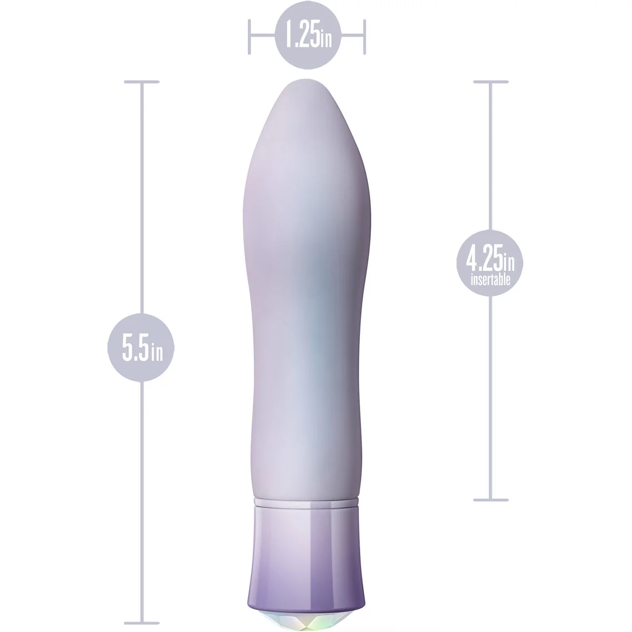 Oh My Gem Revival Rechargeable Waterproof Silicone Warming Vibrator By Blush - Opal - Image 6