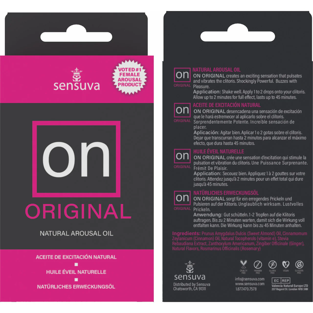 ON Natural Arousal Oil by Sensuva 5 ml - Original - Image 4