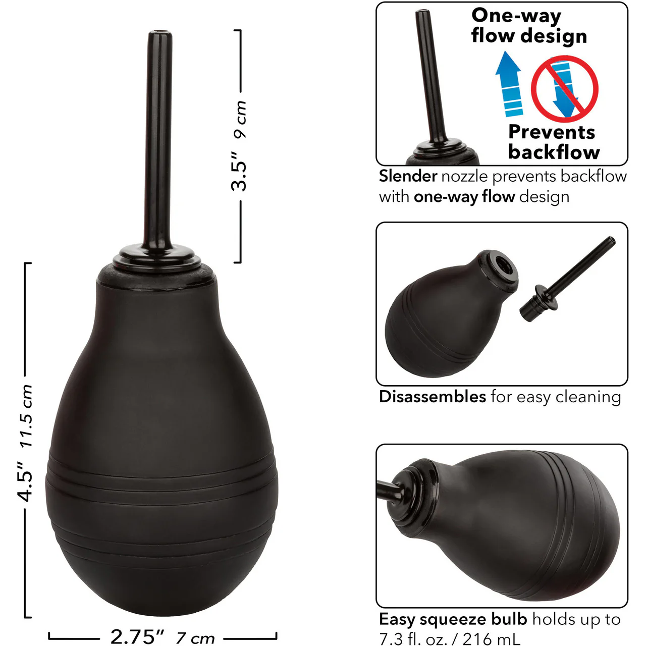 One Way Anal Douche Cleansing Tool By CalExotics - Image 6