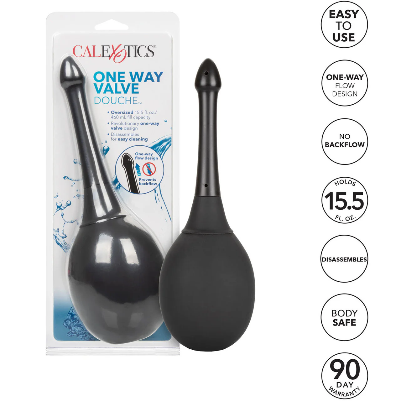 One Way Valve Douche Anal Cleansing Tool by CalExotics - Image 6