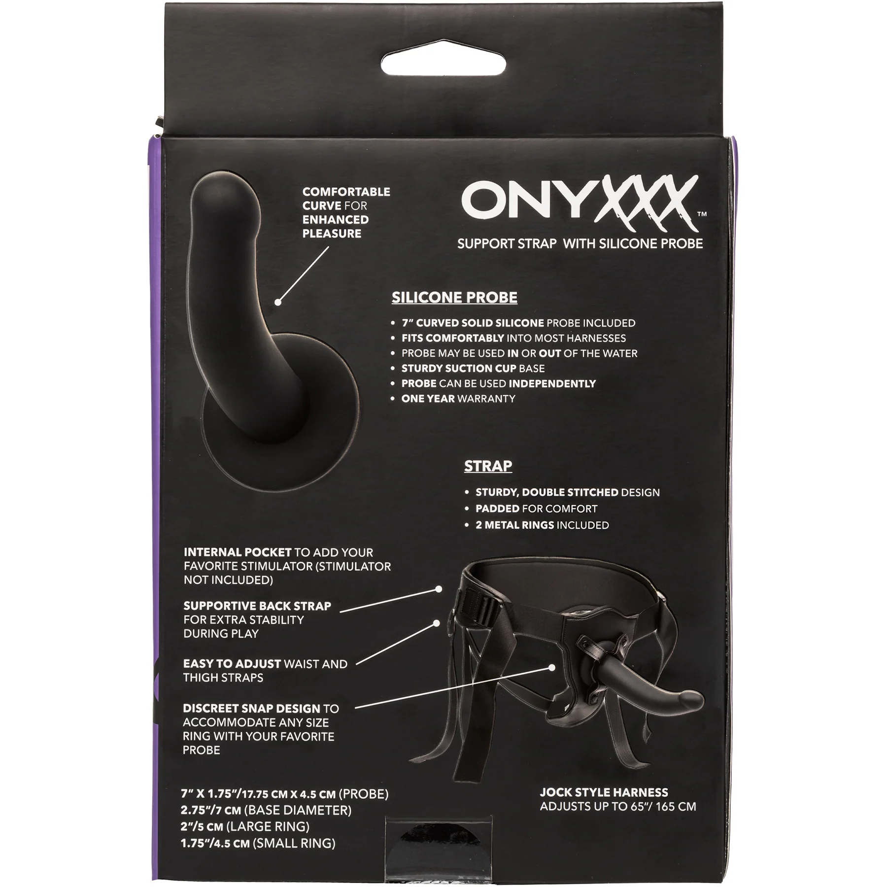 Onyxxx™ Support Strap with Silicone Probe By CalExotics - Image 10