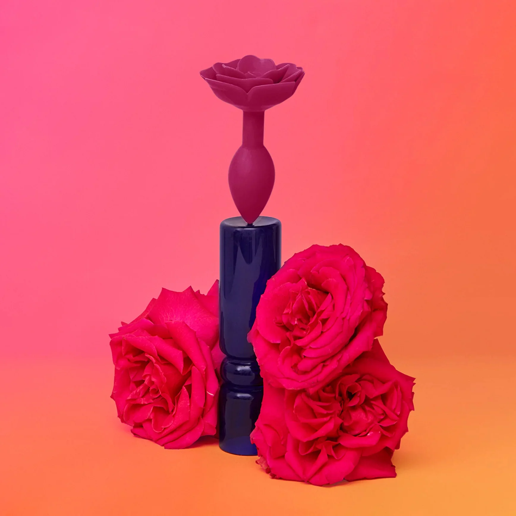 Open Roses Silicone Butt Plug By Love To Love - Image 11