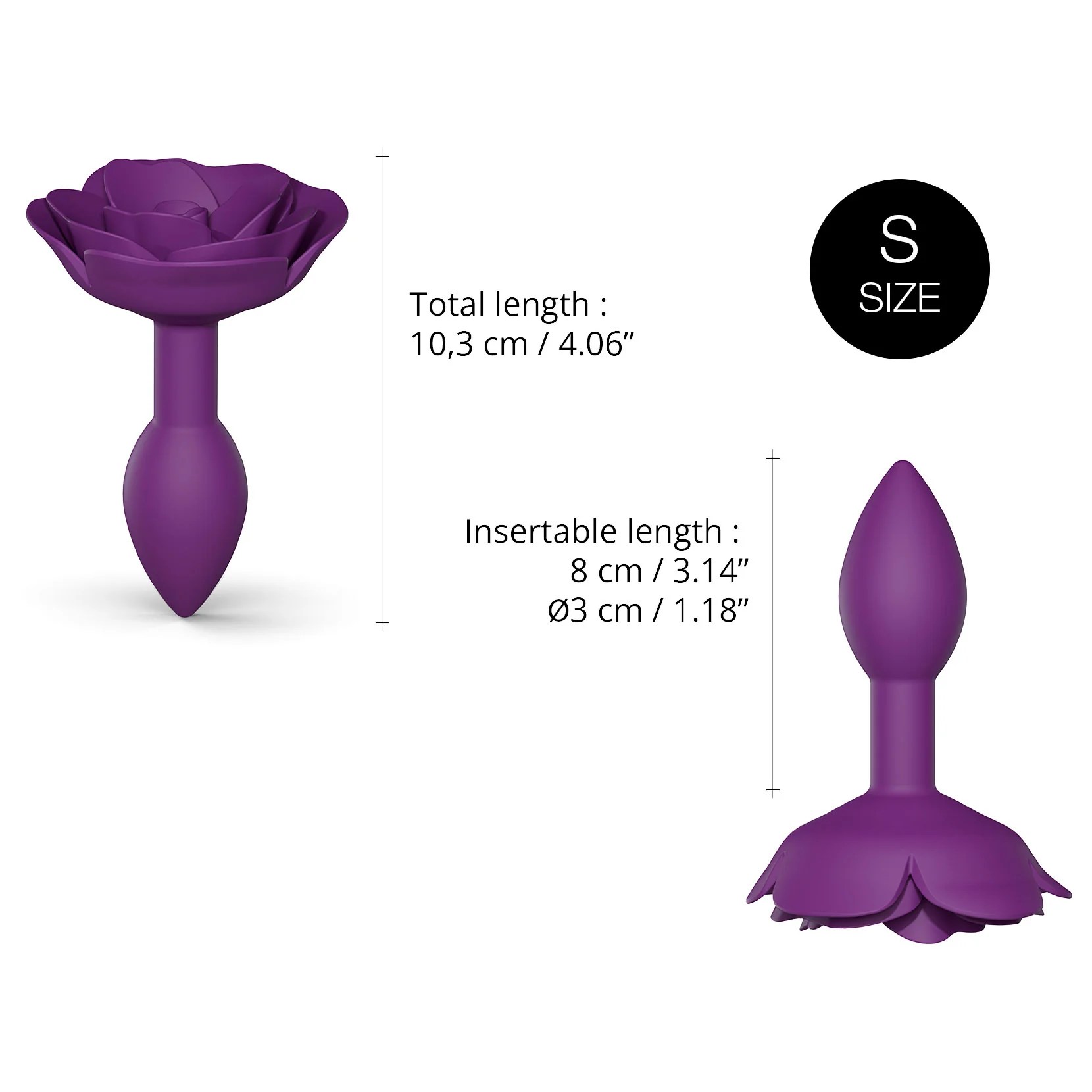 Open Roses Silicone Butt Plug By Love To Love - Image 4