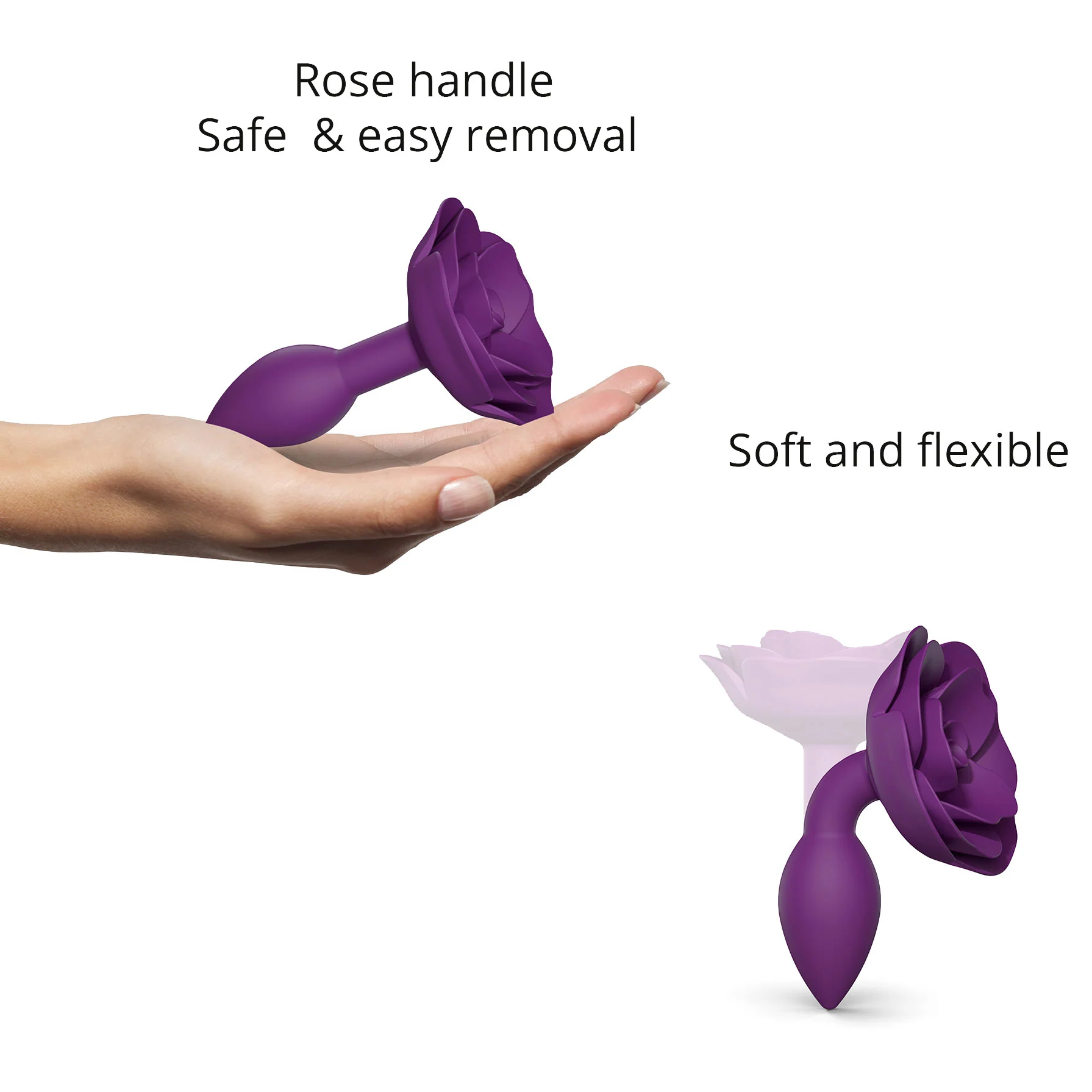 Open Roses Silicone Butt Plug By Love To Love - Image 5