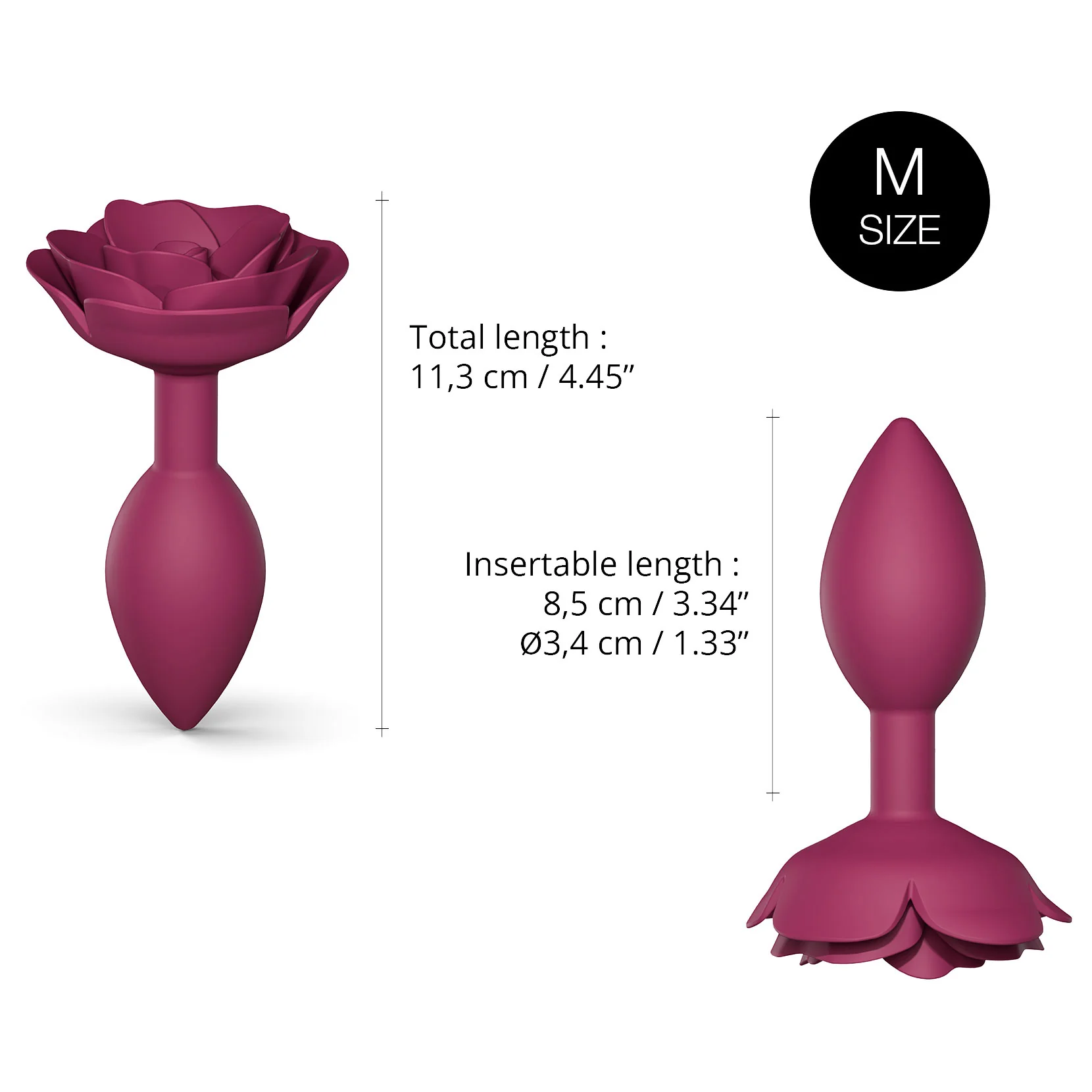 Open Roses Silicone Butt Plug By Love To Love - Image 9