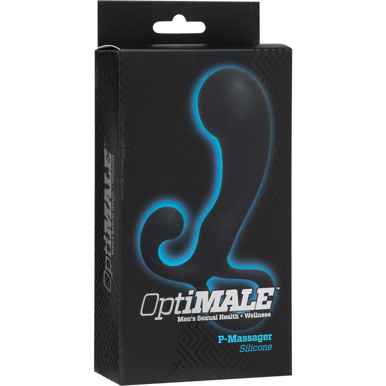 OptiMALE P-Massager Silicone Prostate Massager By Doc Johnson - Black - Image 2